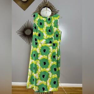 Dress Barn - Green Floral Midi Dress